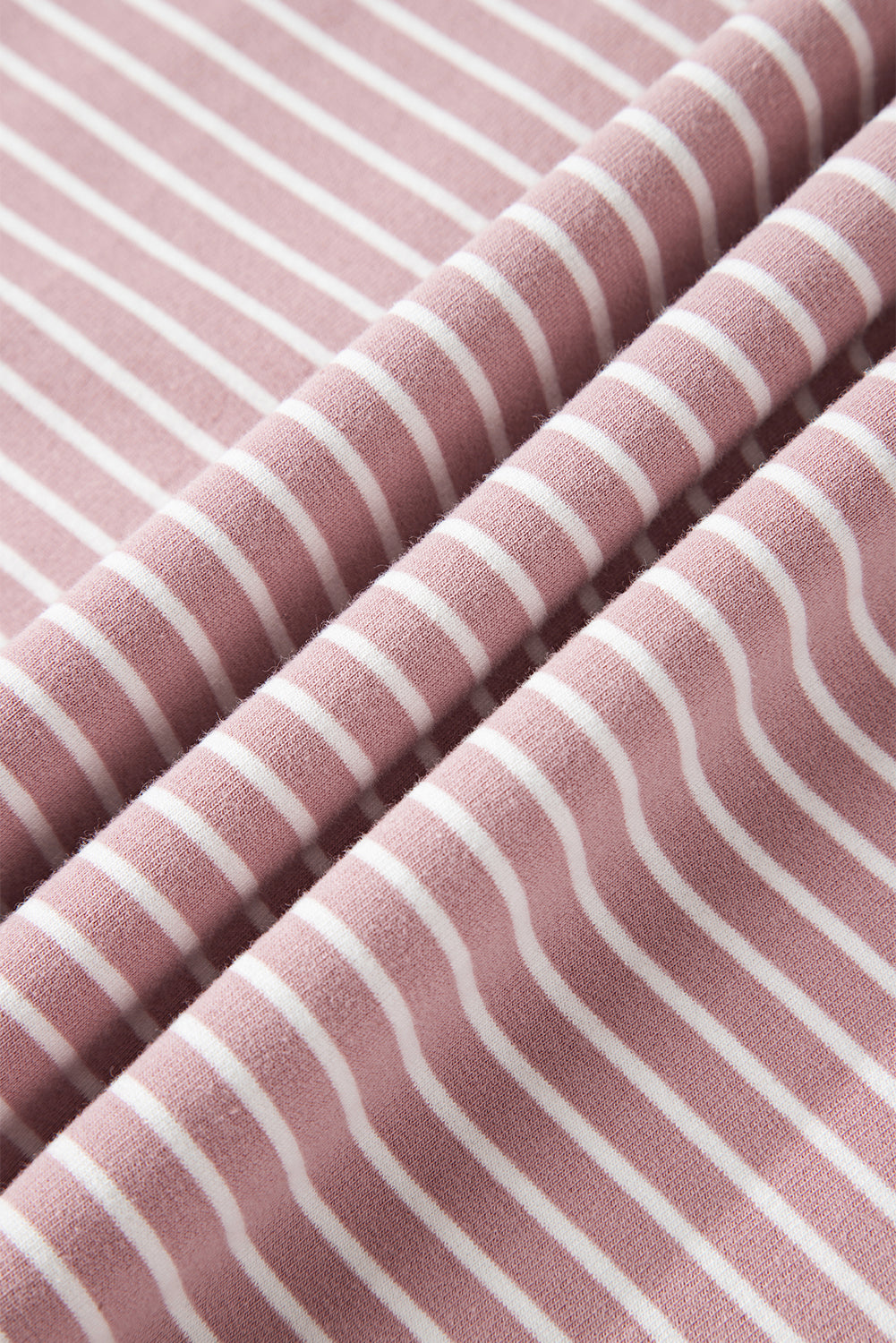 Purple Stripe Thumbhole Side Slits Drop Shoulder Loose Fit Hoodie