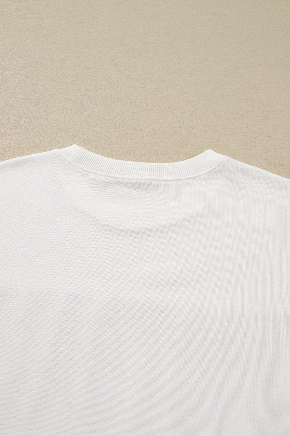 White FOOTBALL 3D Letter Graphic Crew Neck Sweatshirt