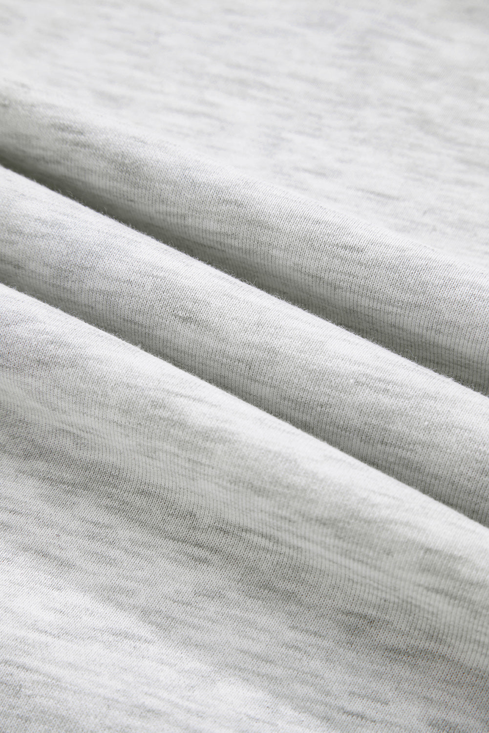 Light Grey Faded Varsity Print Loose Pullover Top