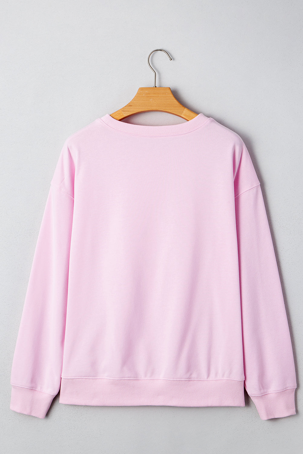 Pink GAME DAY Football Rugby Print Casual Sweatshirt