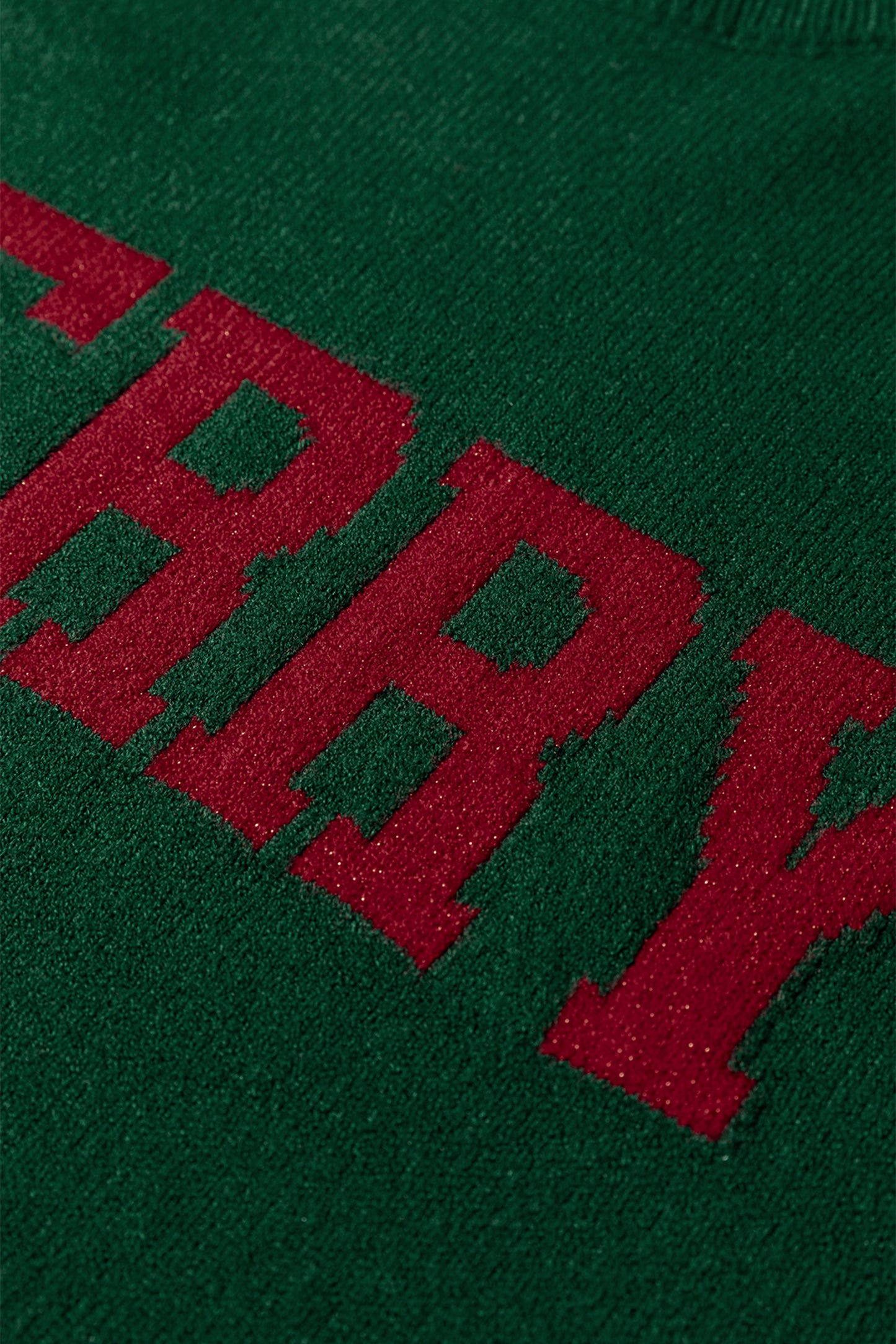 Blackish Green MERRY Letter Pattern Christmas Raglan Sleeve Sweater