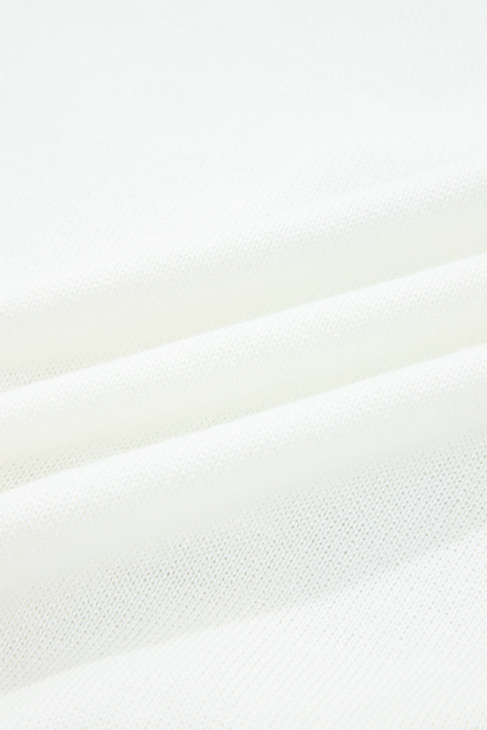 White Sequined GAME DAY Graphic Round Neck Sweater